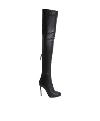 Dsquared2 Ducati X D2 Heeled Boots In Black