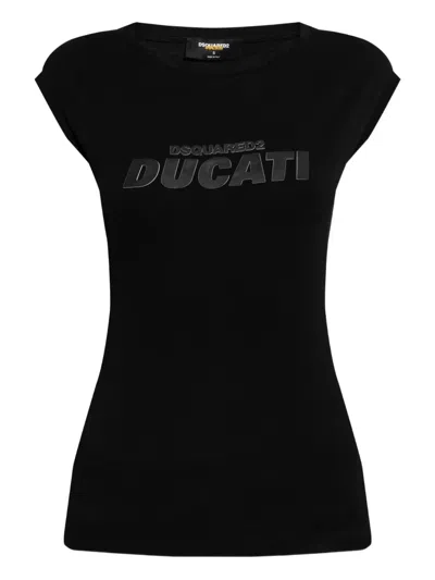 Dsquared2 Ducati X D2 Top Mit Logo In Black