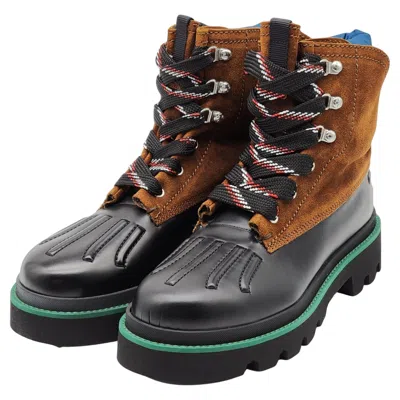 Pre-owned Dsquared2 Duck Boots With Leather And Rubber In Black Size 44