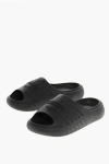 Dsquared2 Dumbo Rubber Slides With Embossed Logo In Black