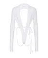 Dsquared2 Open-back Bodysuit In White