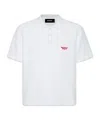Dsquared2 Dyed Tennis Fit Polo Sweatshirt In White