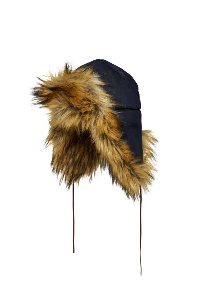 Dsquared2 Earflap Cap With Logo In Blue