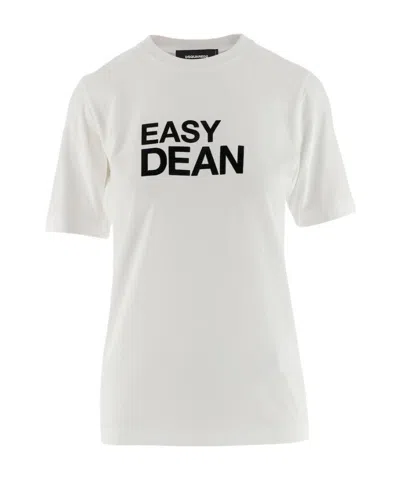 Dsquared2 Easy Dean T-shirt In White
