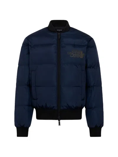 Dsquared2 Easy Down Bomber Jacket In Multi