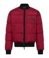 Dsquared2 Easy Down Bomber Jacket In Red