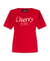 Dsquared2 Easy Fit Cotton T-shirt In Red