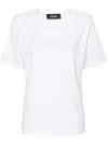 Dsquared2 Easy Fit Crystal-embellished T-shirt In White