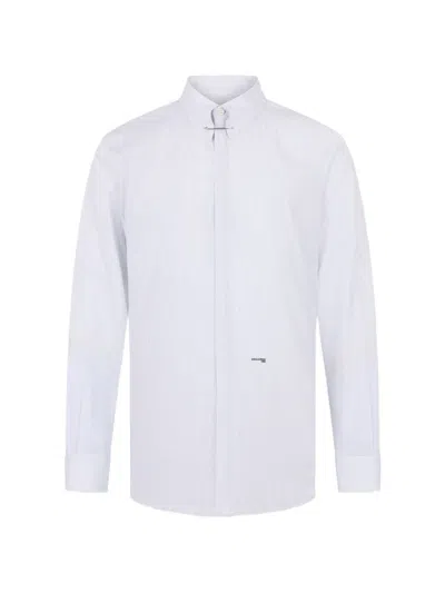 Dsquared2 이지 슬림 70's 핀 칼라 셔츠 In White