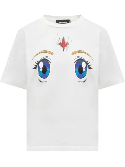 Dsquared2 Easy T-shirt With Print In White