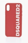 Dsquared2 Eco-leather Iphone X Case With Logo In Red