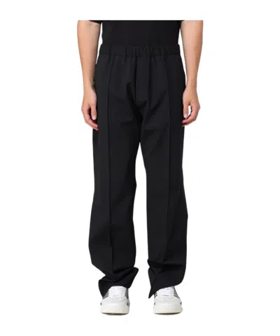 Dsquared2 Elastic Waist Casual Pants In Black