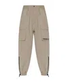 Dsquared2 Logo Printed Tapered Cargo Trousers In Nude