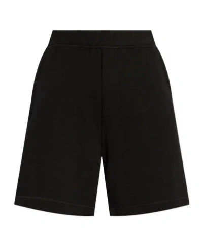 Dsquared2 Elastic Waist Shorts In Black