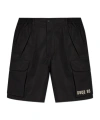 Dsquared2 Logo Printed Cargo Shorts In Black