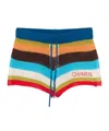Dsquared2 Summer Lovers Cotton Shorts In Multicolor