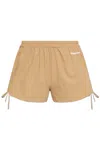 Dsquared2 Elastic Waist Shorts In Nude