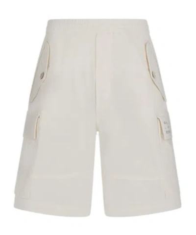 Dsquared2 Elastic Waist Shorts In White