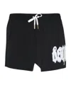 Dsquared2 Logo Printed Drawstring Swim Shorts In Black