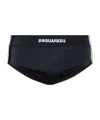 Dsquared2 Elastic Waist Swimming Trunks In Black