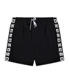 Dsquared2 Elastic Waist Swimming Trunks In Black
