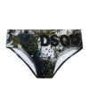 Dsquared2 Elastic Waist Swimming Trunks In Black