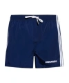 Dsquared2 Elastic Waist Swimming Trunks In Blue
