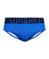 Dsquared2 Elastic Waist Swimming Trunks In Blue