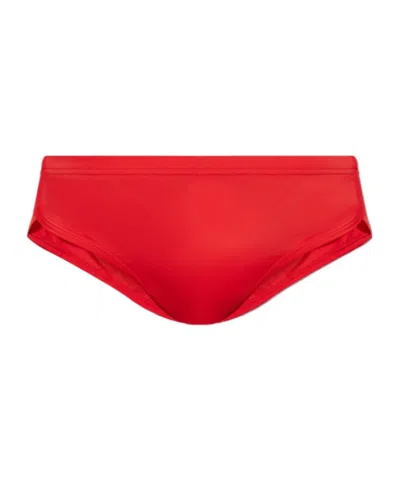Dsquared2 Elastic Waist Swimming Trunks In Red