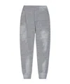 Dsquared2 Distressed-detail Track Pants In Gray