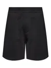 Dsquared2 Elastic-waistband Cotton Shorts In Black