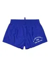 Dsquared2 Elasticated Swim Shorts In Blue