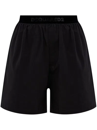 DSQUARED2 ELASTICATED-WAIST COTTON SHORTS