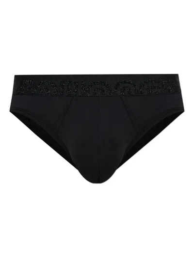 Dsquared2 Elasticated-waistband Briefs In Black