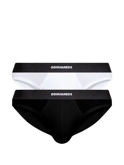 Dsquared2 Elasticated-waistband Briefs (set Of Two) In Multi