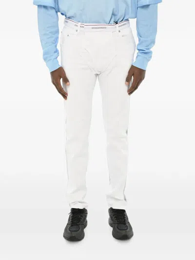 Dsquared2 Elasticated-waist Jeans In White