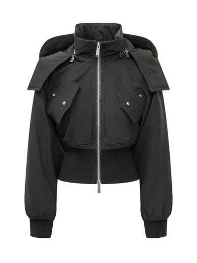Dsquared2 Elevated Mini Puffer Jacket In Black