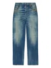 Dsquared2 Belt Loop Denim Trousers In Blue