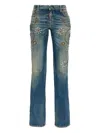 Dsquared2 Jeans With Belt Loops In Blue