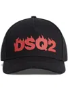 Dsquared2 Dsq2 Cotton Baseball Cap In Schwarz