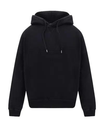 Dsquared2 Embossed-logo Cotton Hoodie In Black