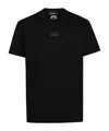 Dsquared2 Black Cotton T-shirt With Embroidered Logo In Black