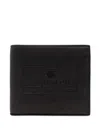 Dsquared2 Embossed Logo Leather Wallet In Black