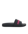 Dsquared2 Embossed-logo Slides In Green