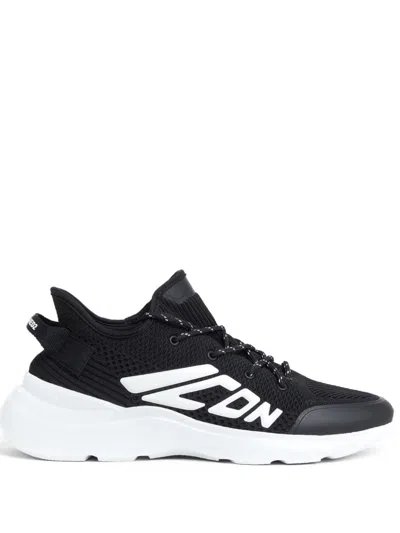 Dsquared2 Embossed-logo Sneakers In Black