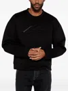 Dsquared2 Embossed Logo Sweatshirt In Black