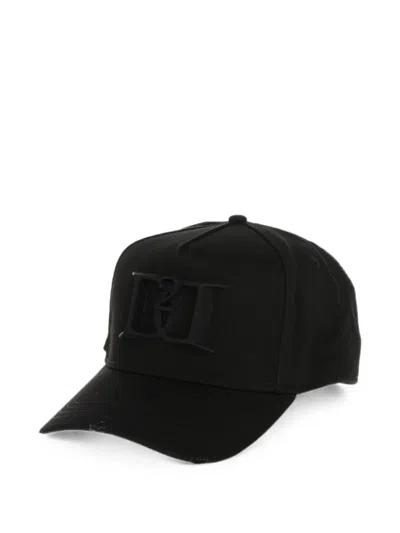 Dsquared2 Embossed-logo Baseball Cap In Black