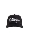 Dsquared2 Iconique Logo-embroidery Baseball Cap In Black