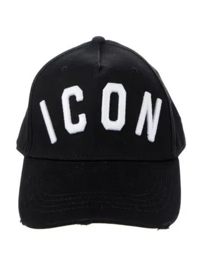 Pre-owned Dsquared2 Embroidered Baseball Cap W/tags In Black