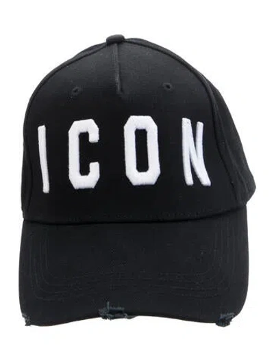 Pre-owned Dsquared2 Embroidered Baseball Cap W/tags In Black